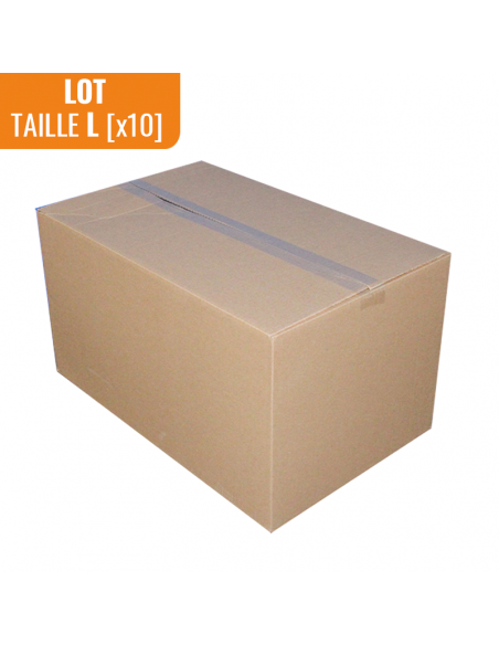 Carton déménagement - 60 cm x 40 cm x 40 cm - simple cannelure