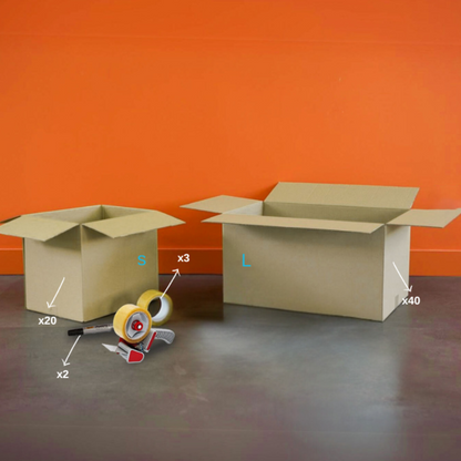 Pack déménagement 85 m2 - 60 cartons